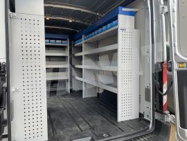 Offside van shelving and aluminium drawers