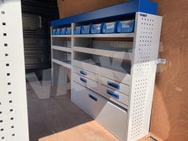 nearside van shelving and aluminium drawers