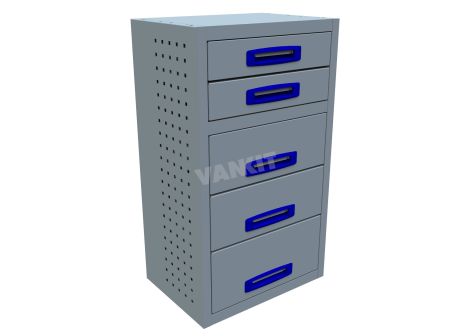 5 Drawer Cabinet - 507mm Wide