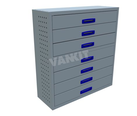 7 Drawer Cabinet - 1014mm Wide