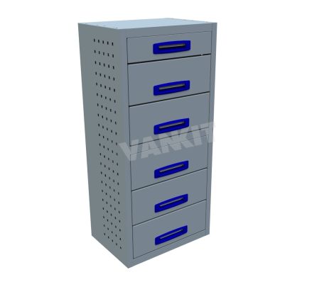 6 Drawer Cabinet DEEP - 507mm Wide