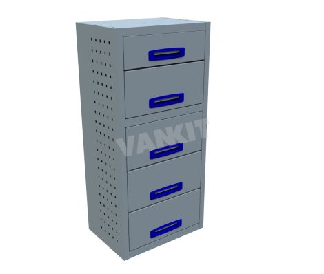 5 Drawer Cabinet DEEP - 507mm Wide