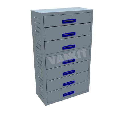 7 Drawer Cabinet DEEP - 760mm Wide