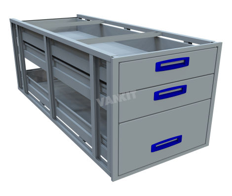 XLD Under Floor Drawer  1.50m - 3 Drawer