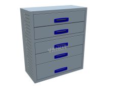 5 Drawer Cabinet DEEP - 760mm Wide